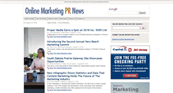 Desktop Screenshot of onlinemarketingprnews.com